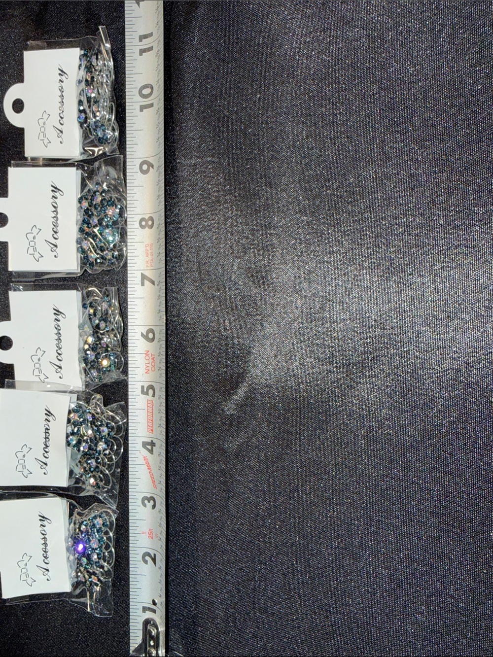 Sparkling Rhinestone Hair Clips - Silver Tone